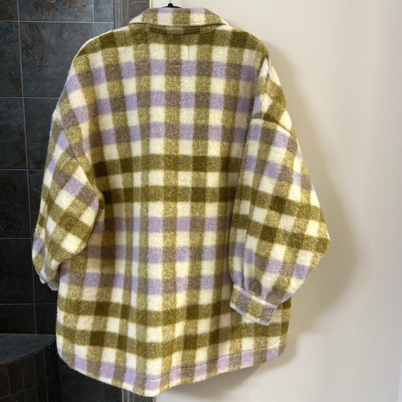 NWT Zara Plaid Oversized Shacket - Picture 2 of 10